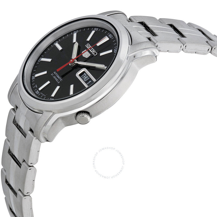 Seiko Series 5 Automatic Black Dial Stainless Steel Watch SNKL83 - Dawson Watches #2