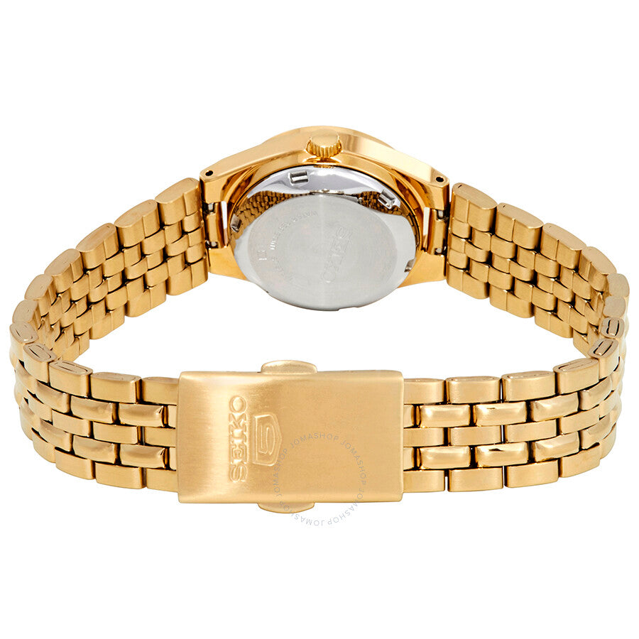 Seiko Series 5 Automatic Gold Dial Ladies Watch SYMA04 - Dawson Watches #3