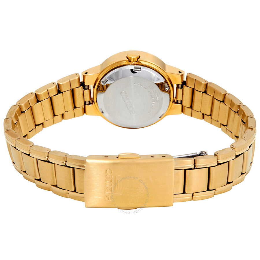 Seiko Series 5 Automatic Gold Dial Ladies Watch SYME58 - The Watches Men & Co #3