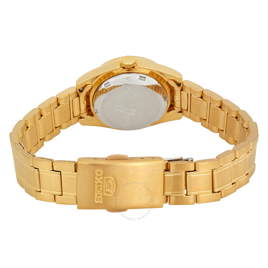 Seiko Series 5 Automatic Gold Dial Ladies Watch SYMK20 - The Watches Men & Co #3