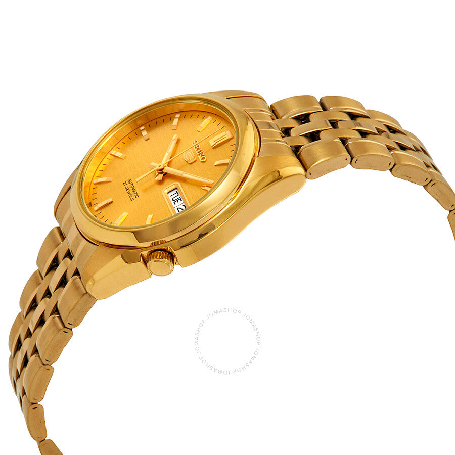 Seiko Series 5 Automatic Gold Dial Men's Watch SNK366 - Dawson Watches #2
