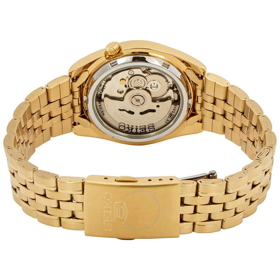 Seiko Series 5 Automatic Gold Dial Men's Watch SNK366 - Dawson Watches #3
