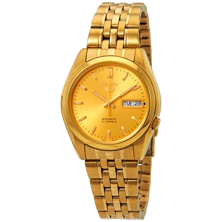 Seiko Series 5 Automatic Gold Dial Men's Watch SNK366 - Dawson Watches