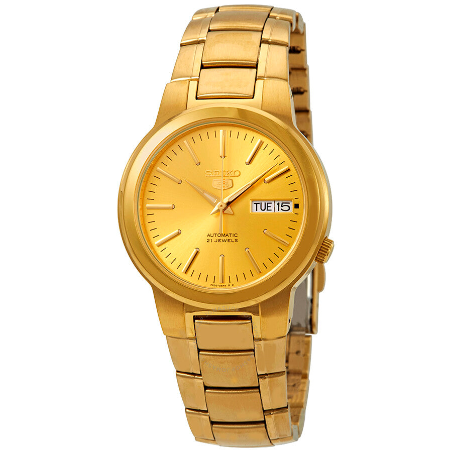 Seiko Series 5 Automatic Gold Dial Men's Watch SNKA10 - Dawson Watches