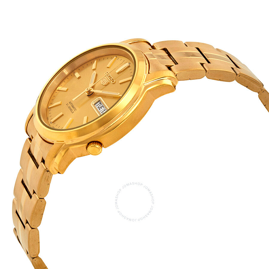 Seiko Series 5 Automatic Gold Dial Men's Watch SNKK76 - Dawson Watches #2