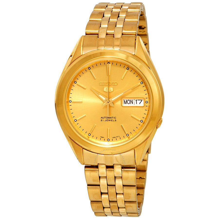 Seiko Series 5 Automatic Gold Dial Men's Watch SNKL28 - Dawson Watches