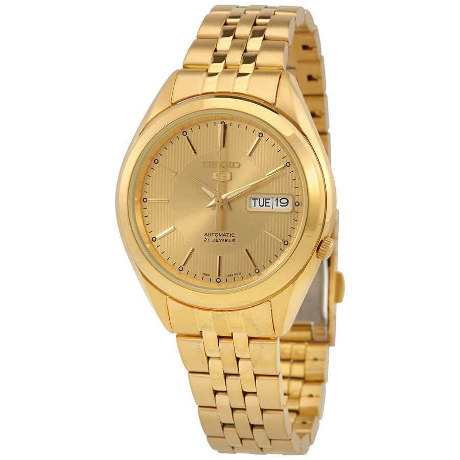 Seiko Series 5 Automatic Gold Dial Men's Watch SNKL28K1 - Dawson Watches