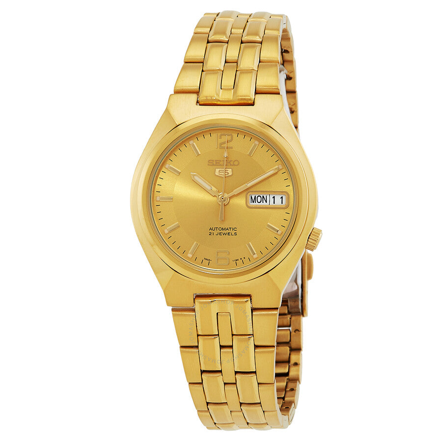 Seiko Series 5 Automatic Gold Dial Men's Watch SNKL64K1 - Dawson Watches