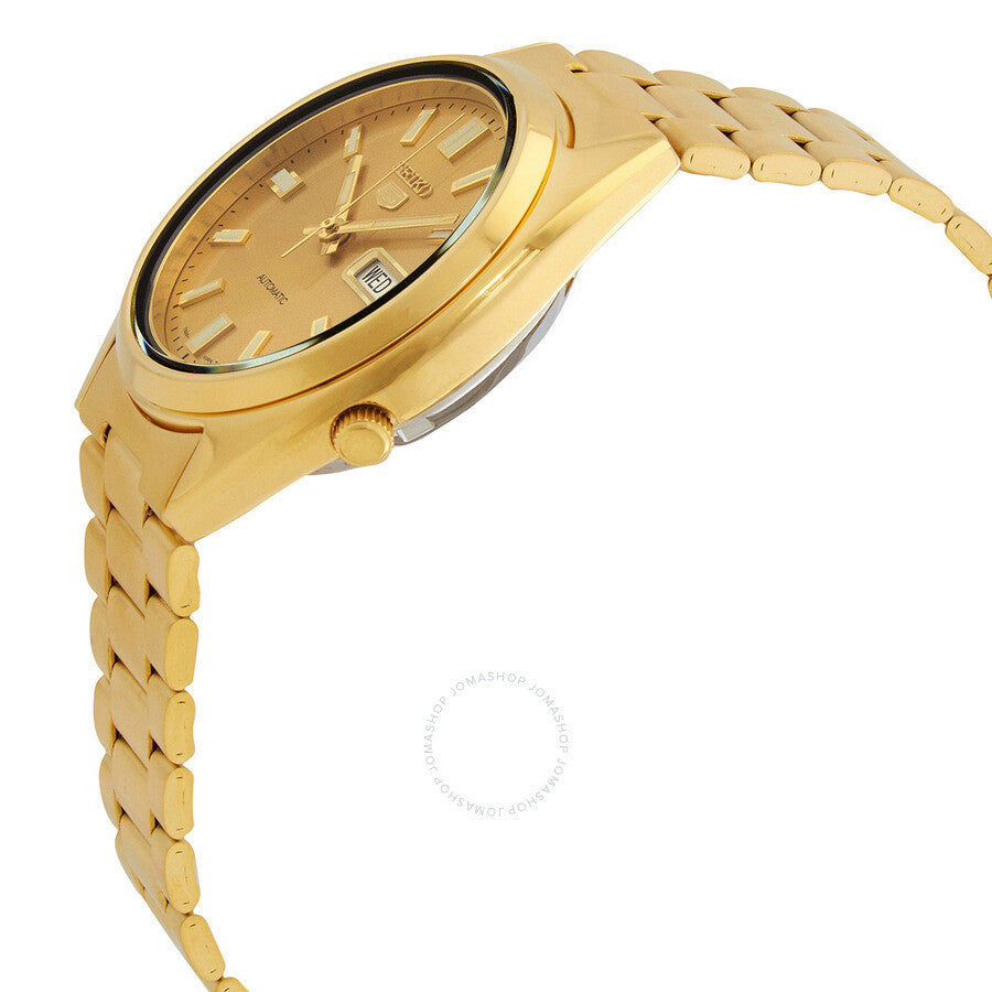 Seiko Series 5 Automatic Gold Dial Men's Watch SNXS80K1 - Dawson Watches #2