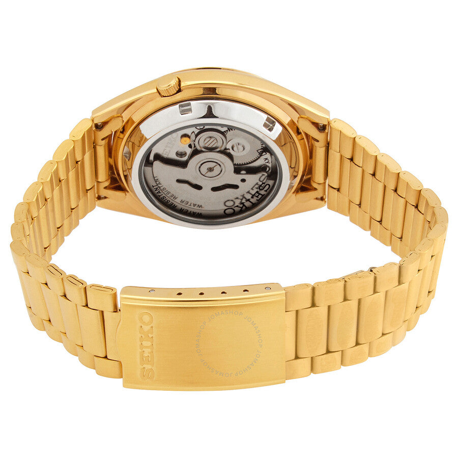 Seiko Series 5 Automatic Gold Dial Men's Watch SNXS80K1 - Dawson Watches #3