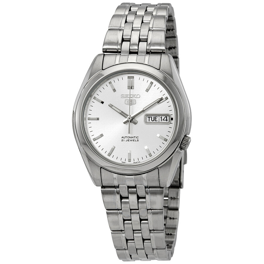 Seiko Series 5 Automatic Silver Dial Men's Watch SNK355 - Dawson Watches