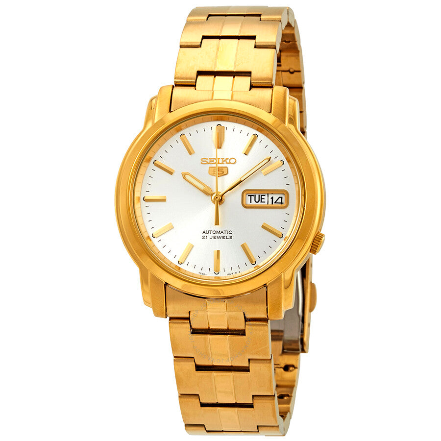Seiko Series 5 Automatic Silver Dial Men's Watch SNKK74 - Dawson Watches