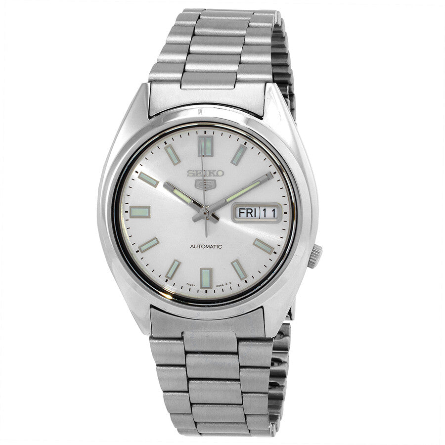 Seiko Series 5 Automatic Silver Dial Men's Watch SNXS73K1 - Dawson Watches