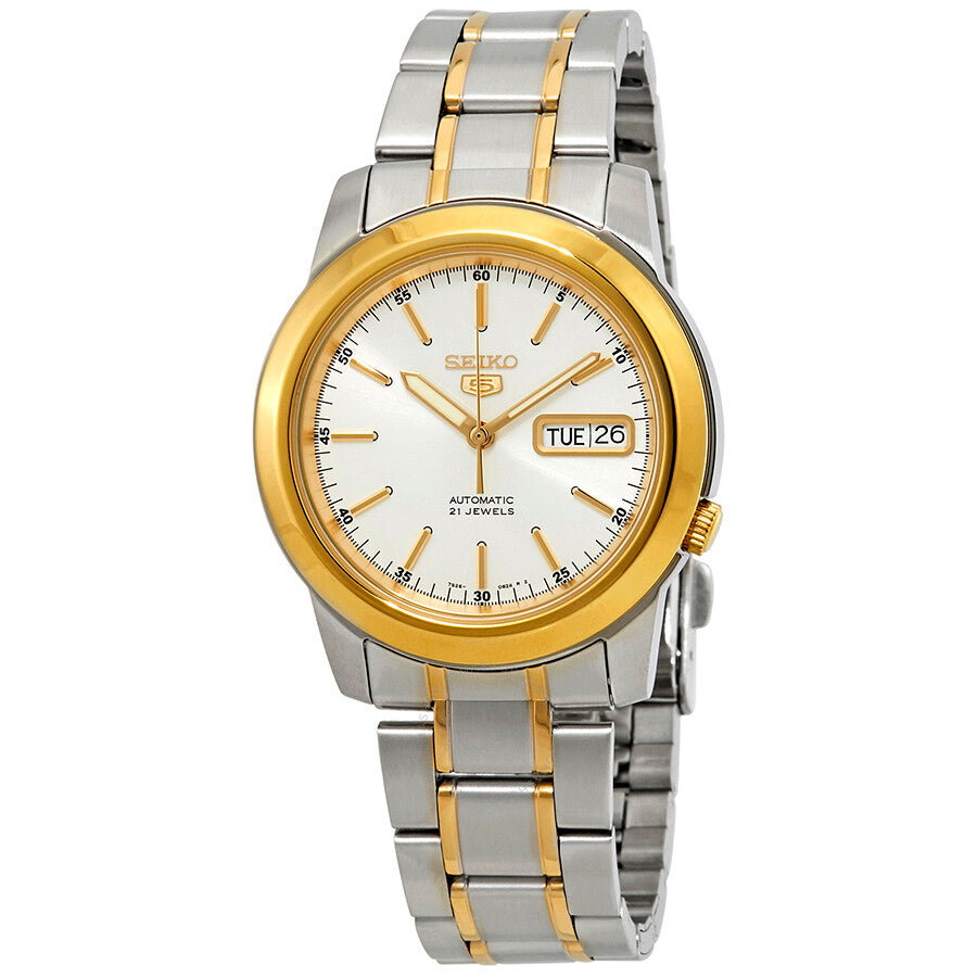 Seiko Series 5 Automatic White Dial Men's Watch SNKE54 - Dawson Watches