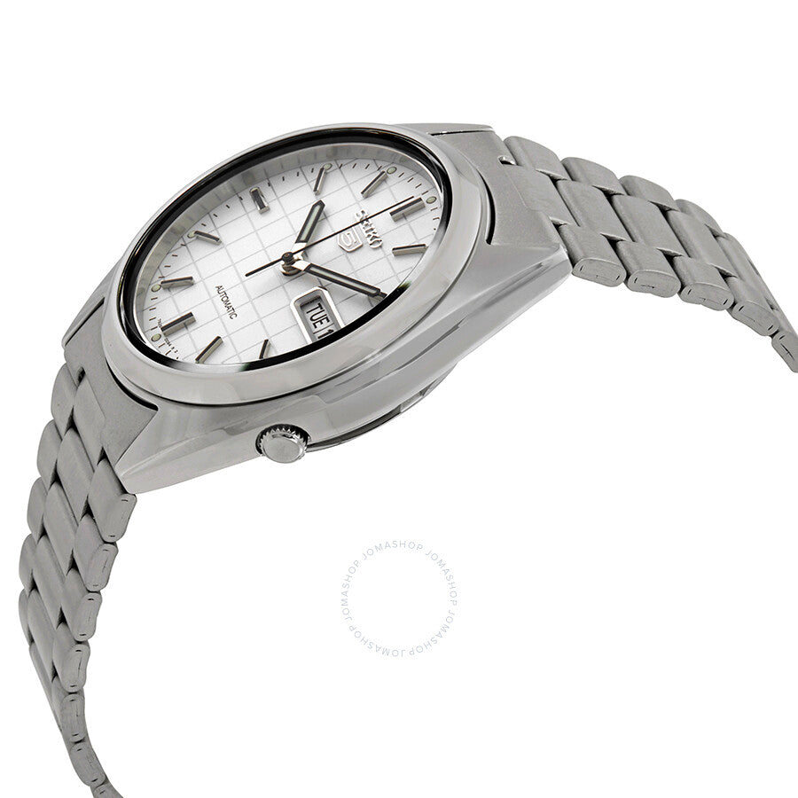 Seiko Series 5 Automatic White Grid Dial Men's Watch SNXF05 - Dawson Watches #2