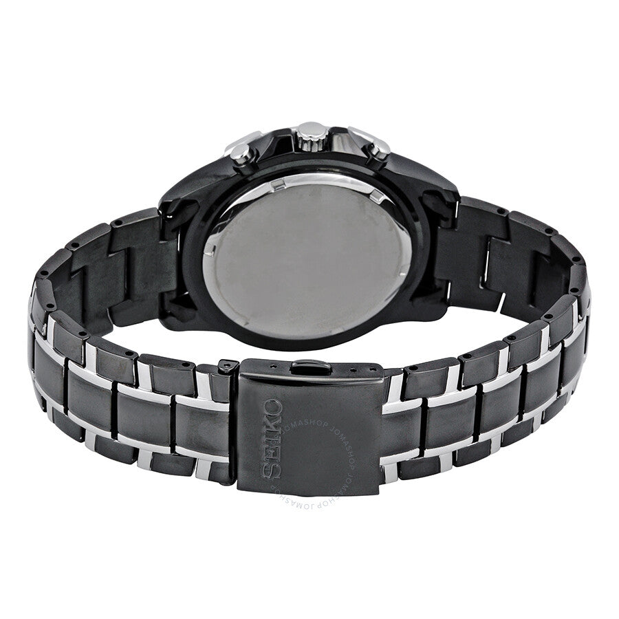 Seiko Solar Chronograph Black Dial Men's Watch SSC143 - Dawson Watches #3