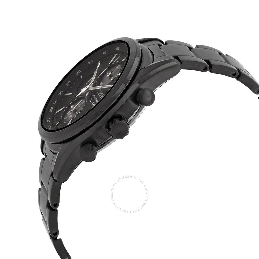 Seiko Solar Chronograph Quartz Black Dial Men's Watch SSC773 - Dawson Watches #2