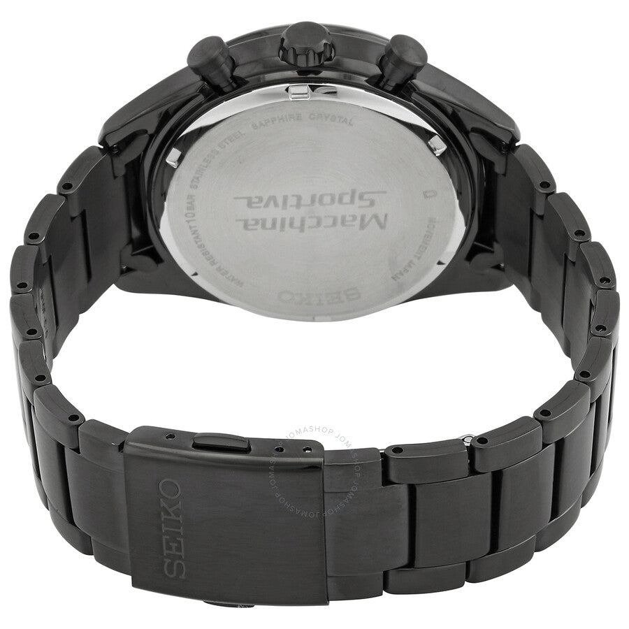 Seiko Solar Chronograph Quartz Black Dial Men's Watch SSC773 - Dawson Watches #3