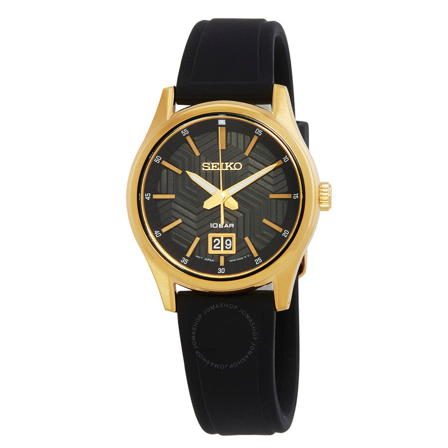 Seiko Sport Quartz Black Dial Men's Watch SUR560P1 - Dawson Watches