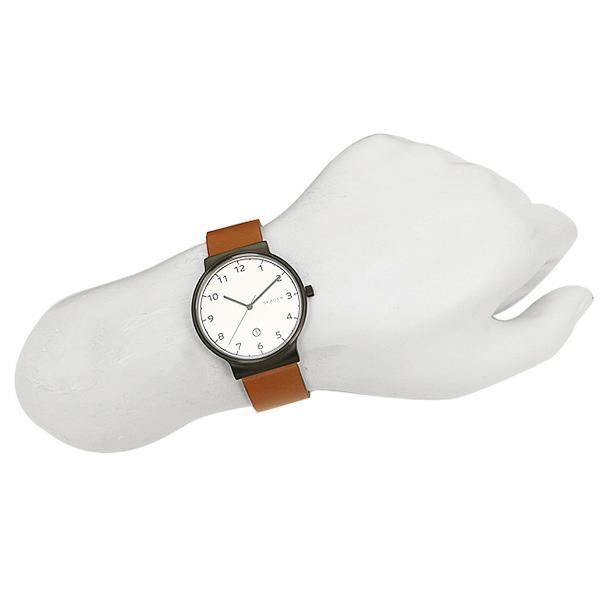 Skagen Ancher White Dial Leather Strap Men's Watch SKW6297