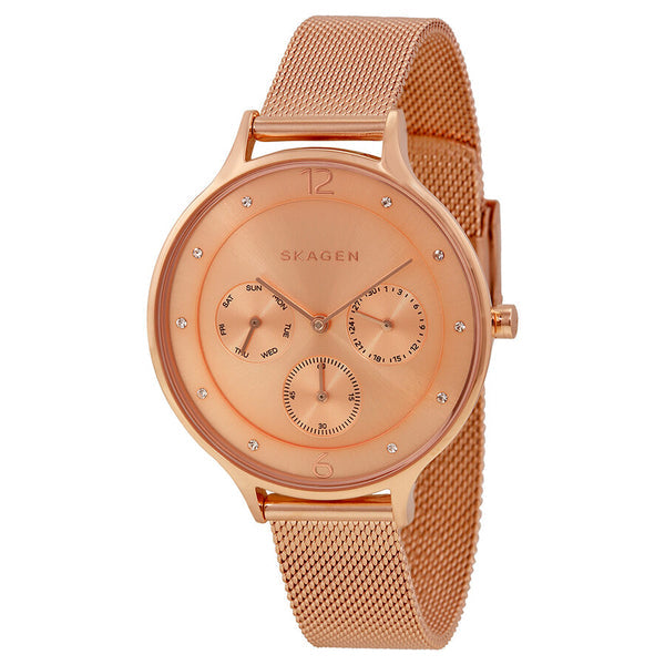 Skagen Anita Multi-Function Rose Gold Ladies Watch SKW2314