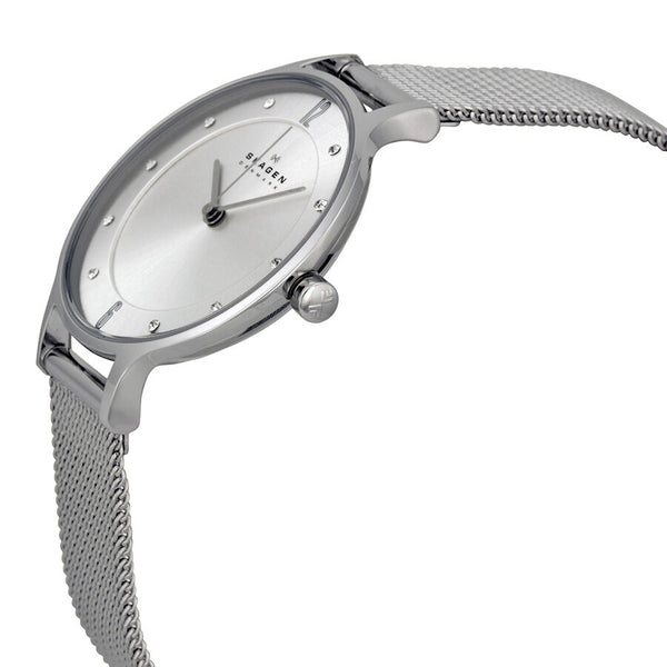 Skagen Anita Crystal Paved Silver Ladies Watch SKW2149