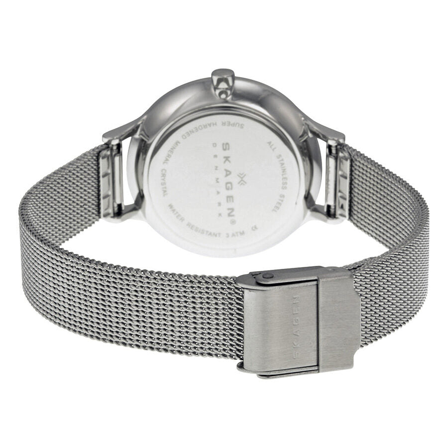 Skagen Anita Silver Dial Stainless Steel Mesh Ladies Watch #SKW2149 - Dawson Watches #3