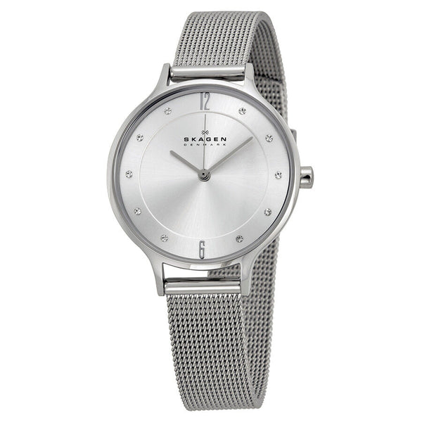 Skagen Anita Crystal Paved Silver Ladies Watch SKW2149