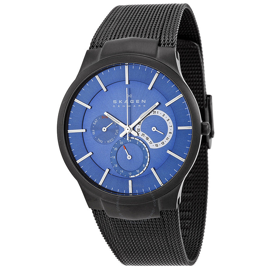 Skagen Chronograph Blue Dial Mesh Bracelet Men's Watch 809XLTBN