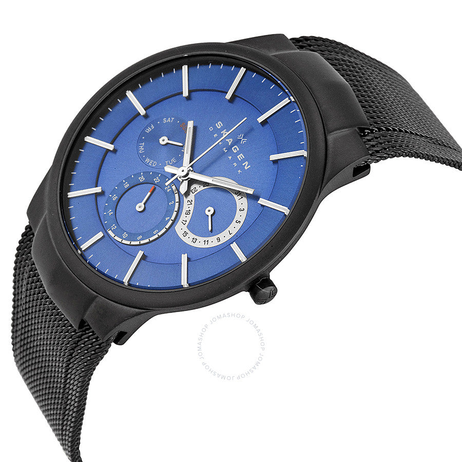 Skagen Chronograph Blue Dial Mesh Bracelet Men's Watch 809XLTBN