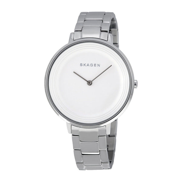 Skagen Ditte White Dial Silver Ladies Watch SKW2329