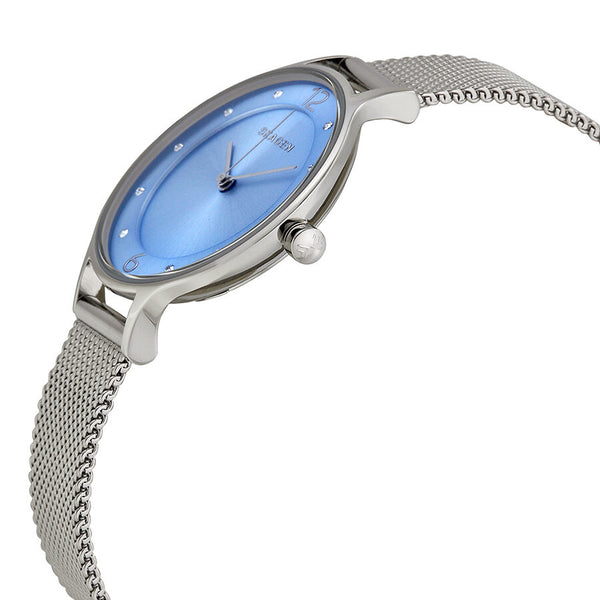 Skagen Gitte Crystal Paved Blue Dial Ladies Watch SKW2319