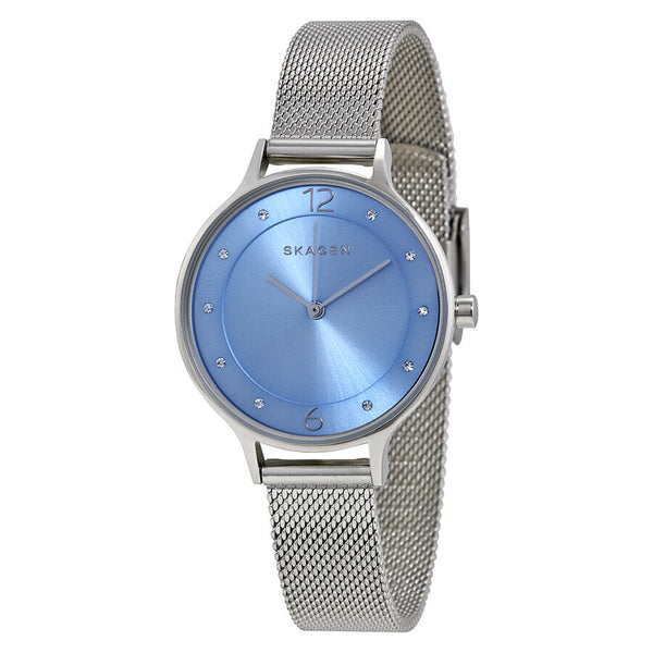 Skagen Gitte Crystal Paved Blue Dial Ladies Watch SKW2319