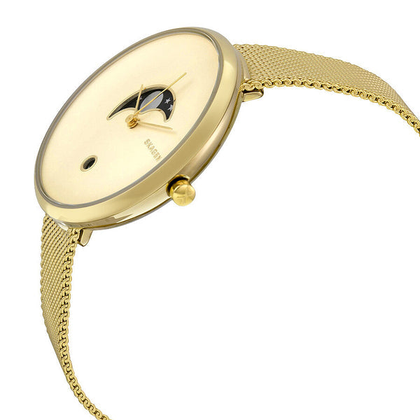 Skagen Gitte Gold Moonphase Ladies Watch SKW2373