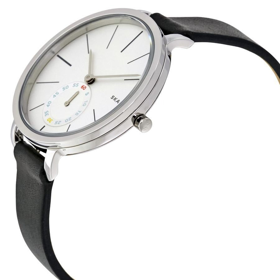 Skagen Hagen White Dial Leather Strap Ladies Watch SKW2435