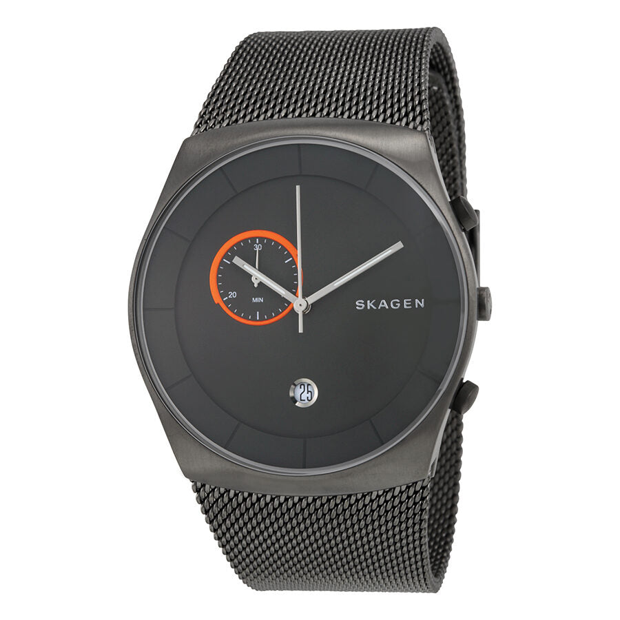 Skagen Havene Grey Dial Stainless Steel Mesh Men's Watch SKW6186 - BigDaddy Watches