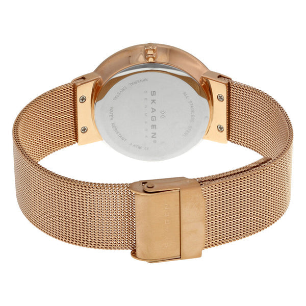 Skagen Klassik Rose Gold Mesh Bracelet Ladies Watch SKW2068