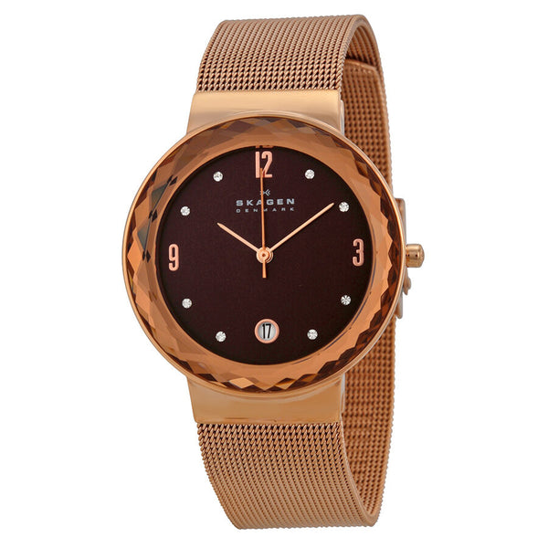 Skagen Klassik Rose Gold Mesh Bracelet Ladies Watch SKW2068