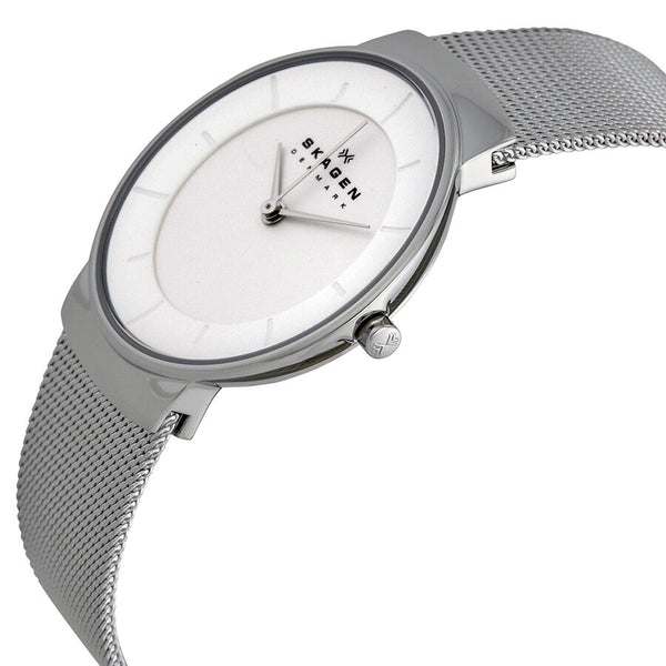 Skagen Klassik White Dial Silver Ladies Watch SKW2075