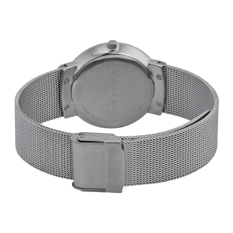 Skagen Klassik White Dial Stainless Steel Mesh Ladies Watch SKW2075