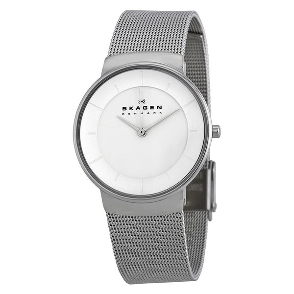 Skagen Klassik White Dial Silver Ladies Watch SKW2075