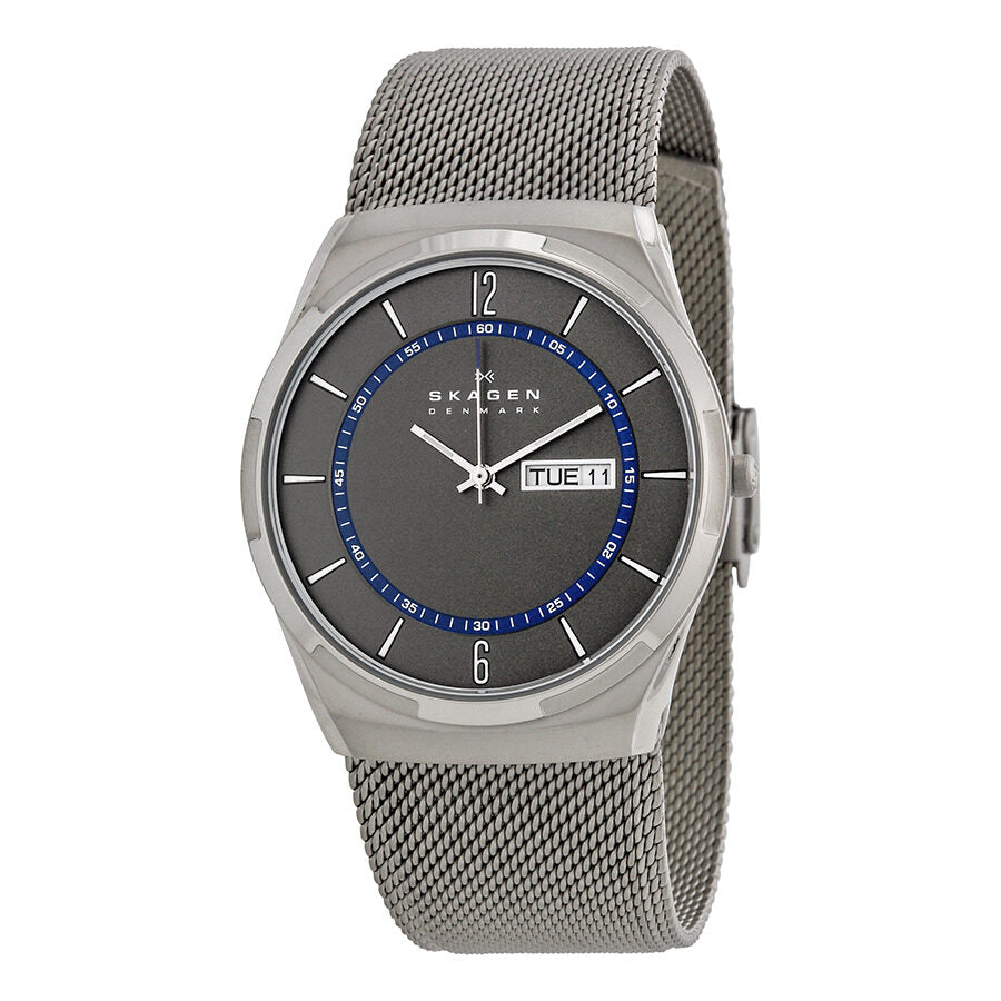 Skagen Melbye Grey Dial Stainless Steel Mesh Men's Watch SKW6078 - BigDaddy Watches