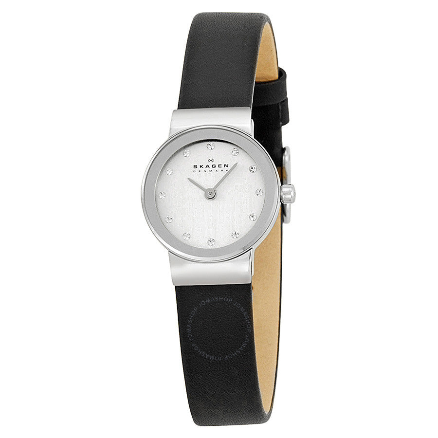 Skagen Ultra Slim Swarovski Crystal Dial Ladies Watch 358XSSLBC