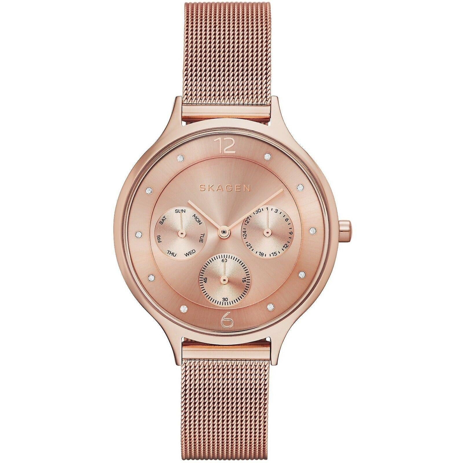 Skagen Anita Multi-Function Rose Gold Ladies Watch SKW2314