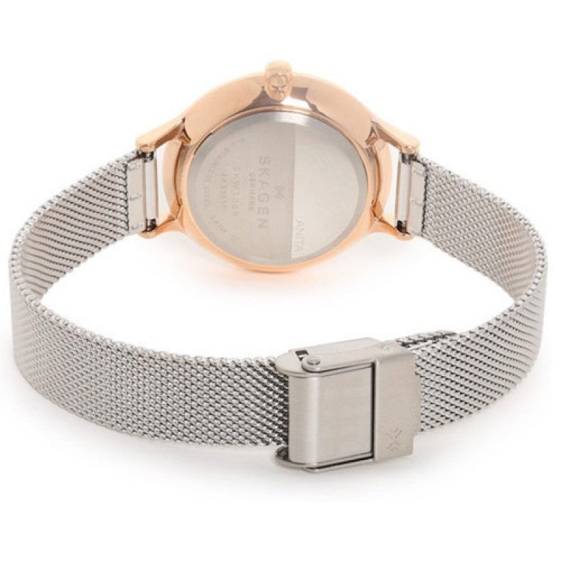 Skagen Anita Crystal Paved Rose Gold Ladies Watch SKW1069