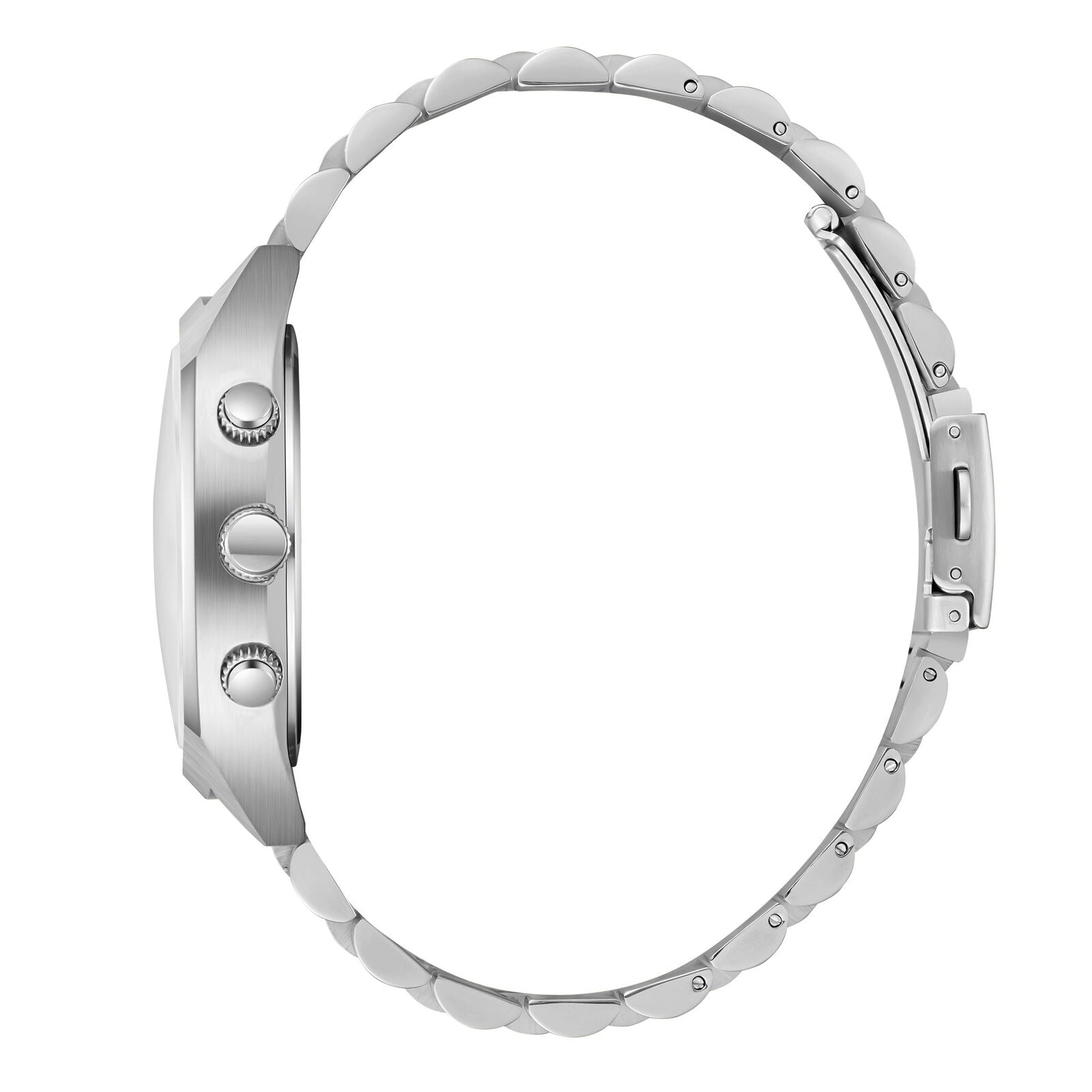 Side profile of Slazenger Luminous watch showing case, crown, and push buttons