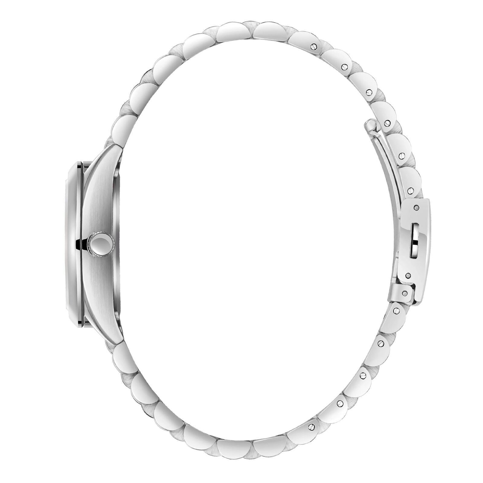 Slazenger silver stainless steel bracelet side view