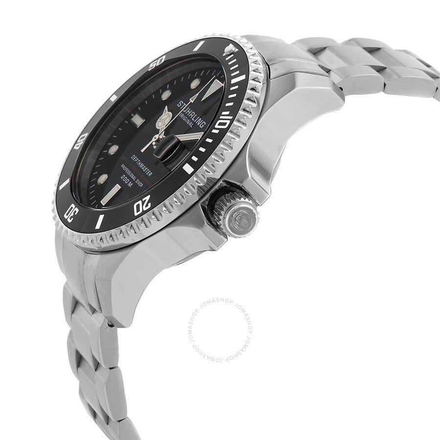 Stuhrling Original Aquadiver Automatic Black Dial Men's Watch M13534 - The Watches Men & Co #2
