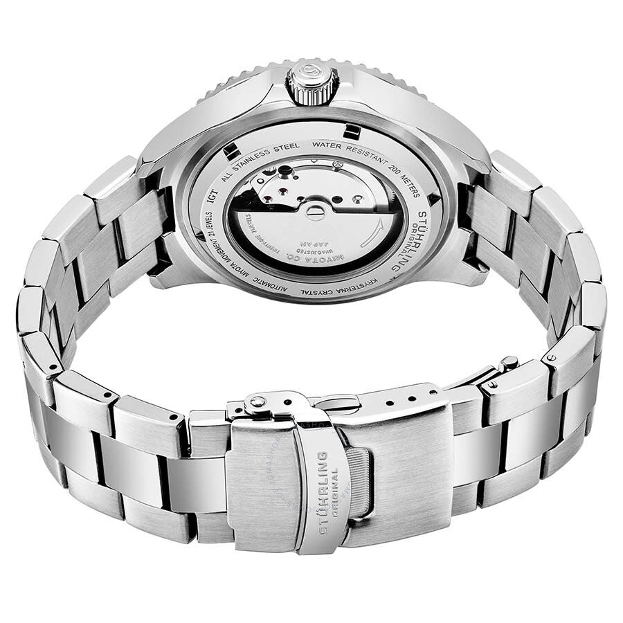 Stuhrling Original Aquadiver Automatic Black Dial Men's Watch M13543 - The Watches Men & Co #2