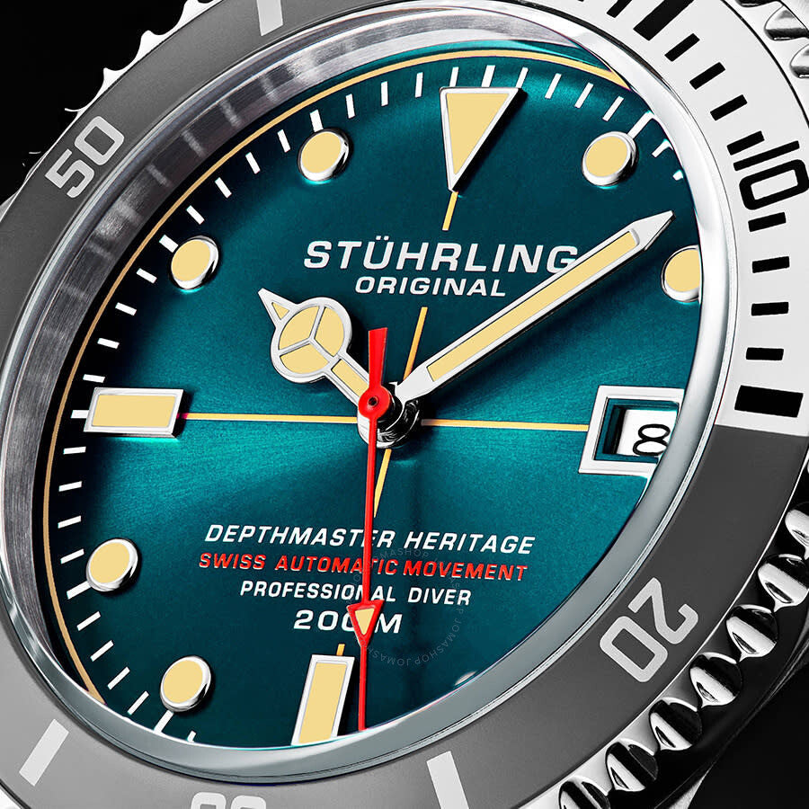 Stuhrling Original Aquadiver Automatic Blue Dial Men's Watch M13520 - Dawson Watches #4